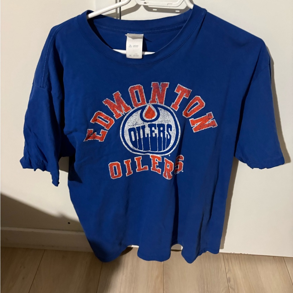 Vintage Edmonton Oilers Blue T-Shirt